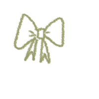 a green bow on a black background